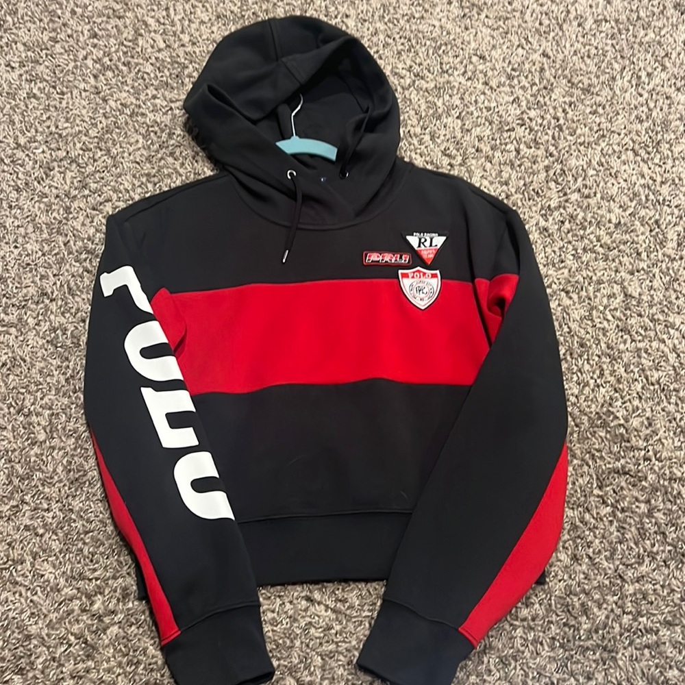 🔥 polo cropped hoodie